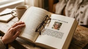Checking author credibility before choosing a self-help book