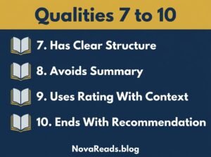 book review qualities that build trust