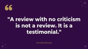 honest book review quote avoid mistakes